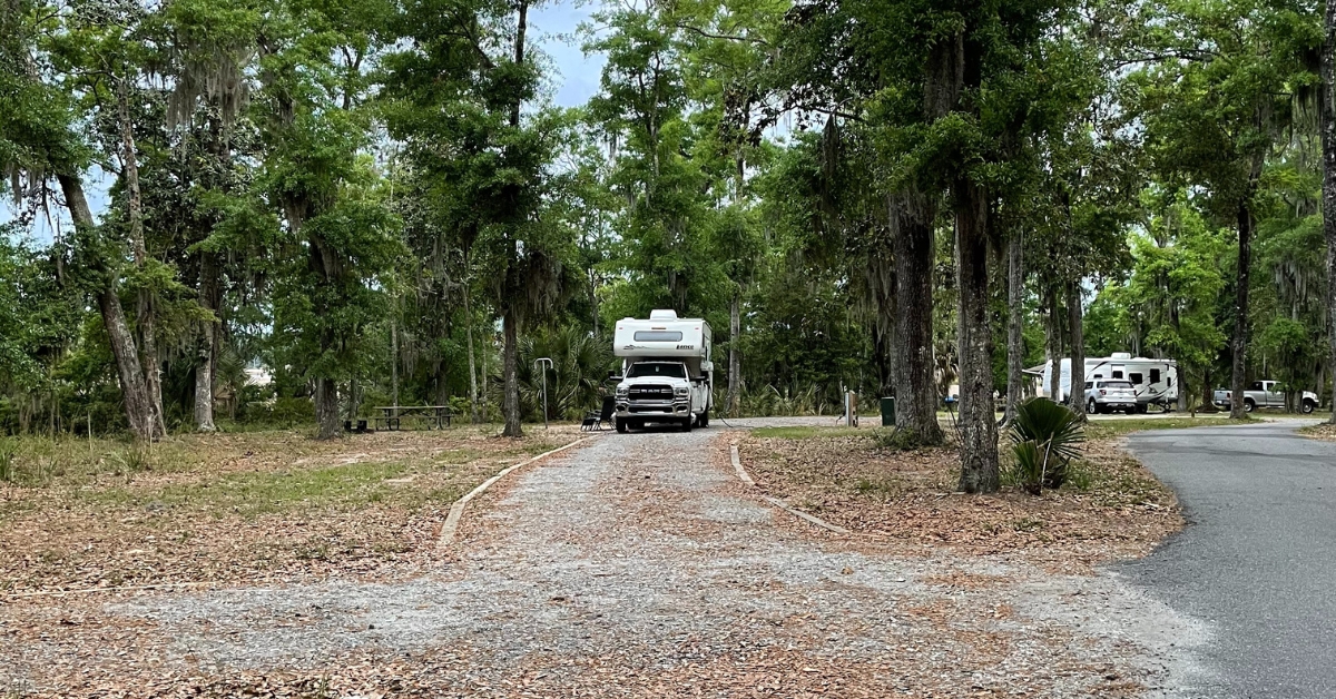Camping at Fort McAllister State Park