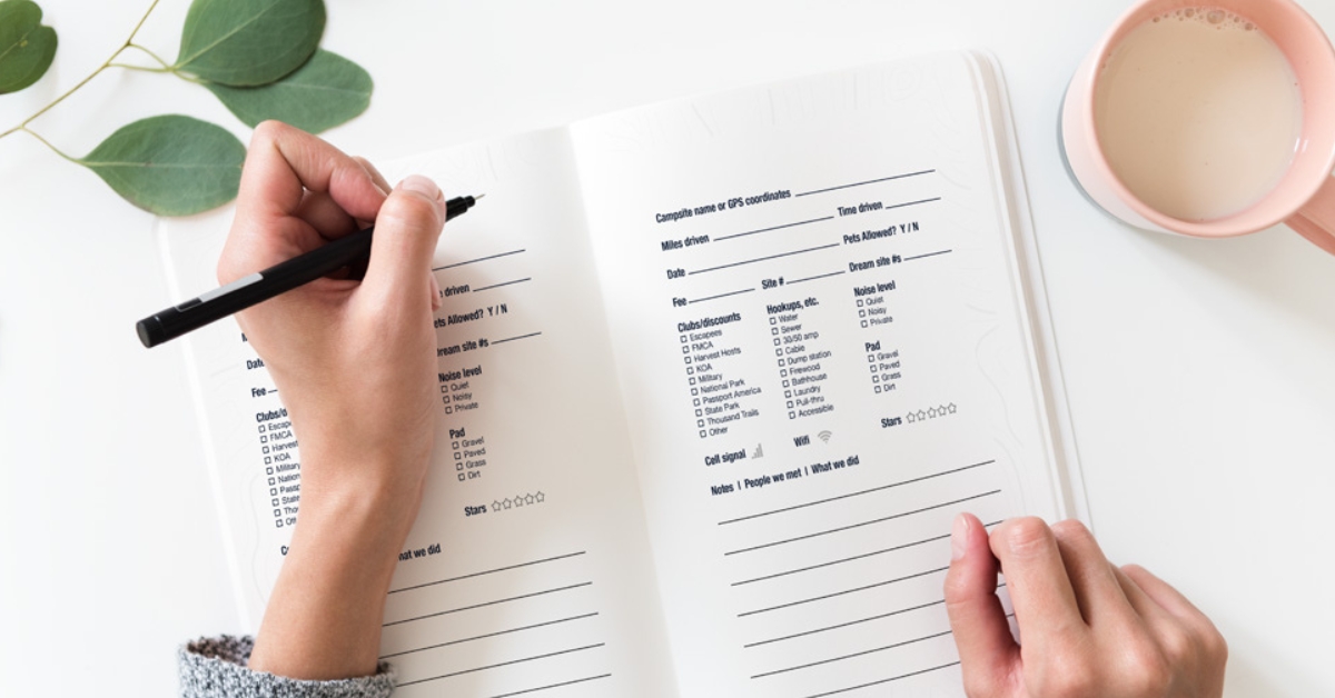 5 powerful reasons for  using a camping journal