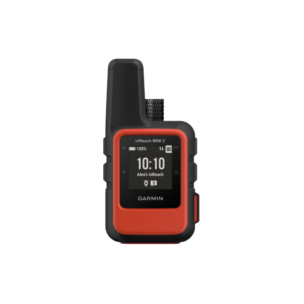 red and black Garmin inReach Mini 2